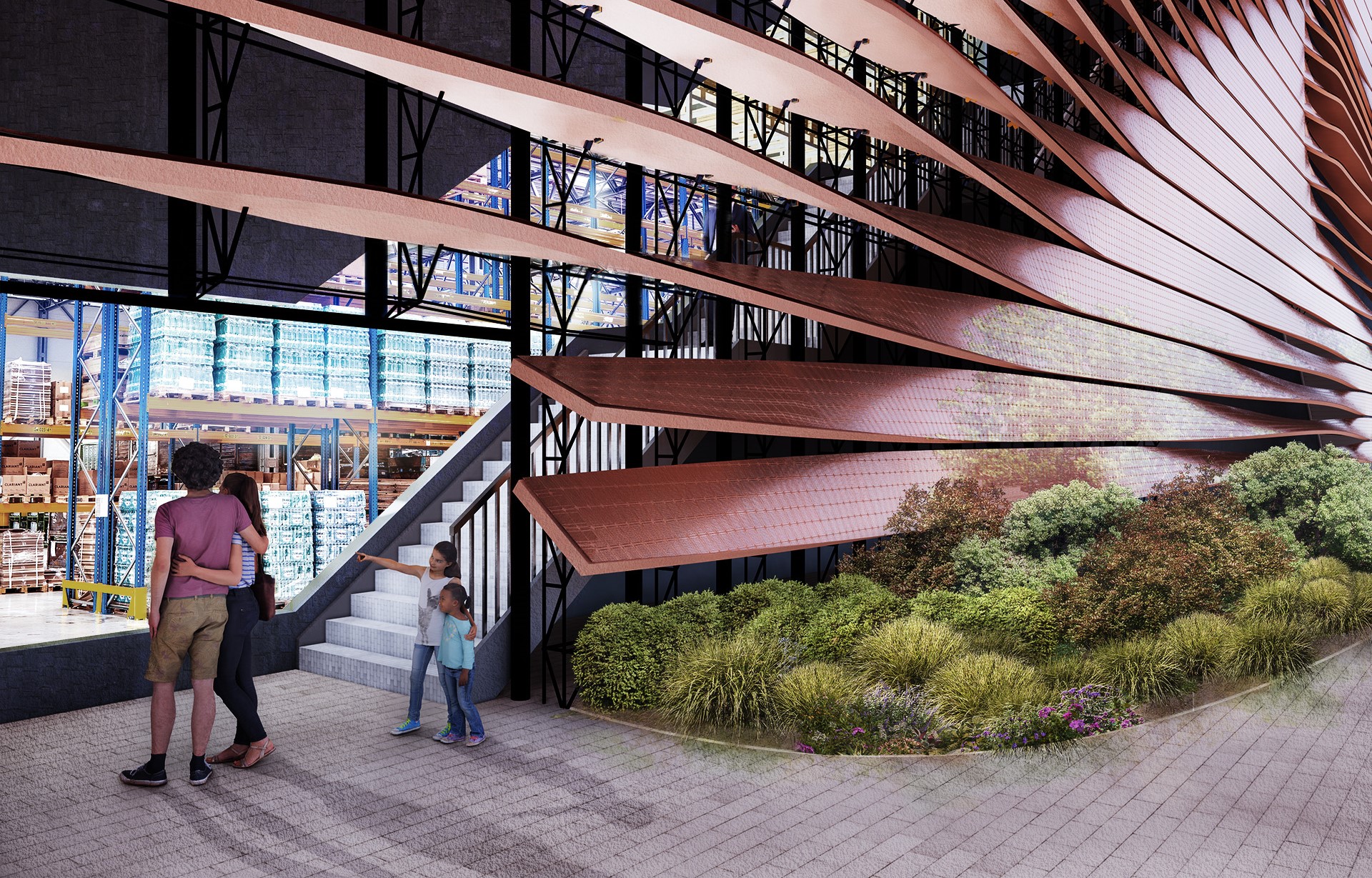 Twisting Louvers